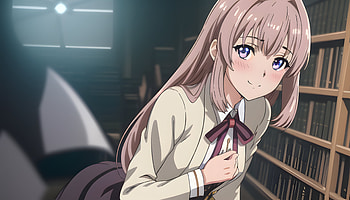 A girl in a library, AI Art, Anime, girl, anime girl HD wallpaper