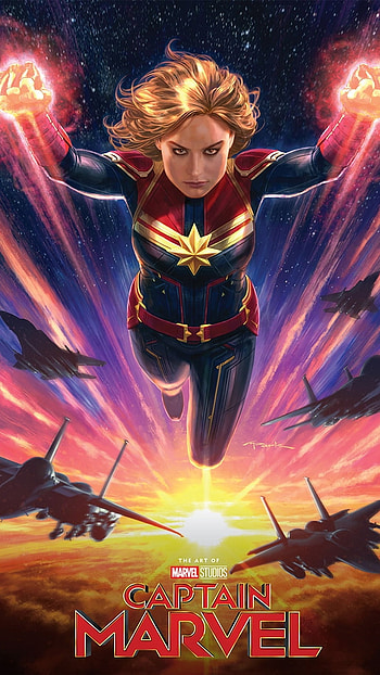Captain Marvel, Marvel, Supergirl HD phone wallpaper
