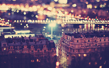 Building, Night, , Tilt Shift, Bokeh, Light HD wallpaper