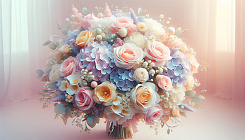 Elegant Wedding Bouquet for, wedding bouquet, flower, bouquet, rose, hydrangea HD wallpaper