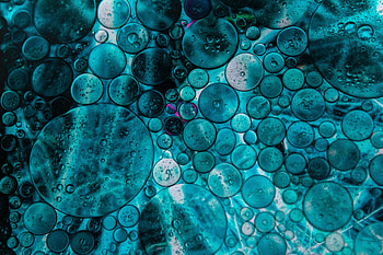 Abstract, Water, Bubbles, Dark HD wallpaper
