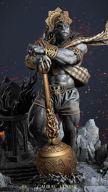 Hanuman, om mahabal HD phone wallpaper