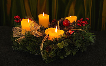 Fourth Advent, candles, Christmas, Advent, wreath HD wallpaper