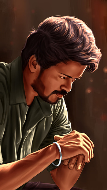 Master Vijay, Sad Thalapathy HD phone wallpaper