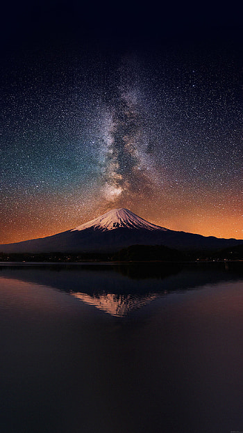 Mount Fuji, Milky Way HD phone wallpaper