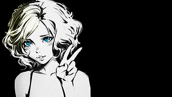 Bloo Artistic Girl , artist, artwork, digital-art, monochrome, black-and-white HD wallpaper