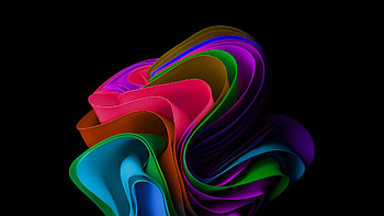 Multicolored Windows 11 Logo In Black Background Windows 11 HD wallpaper