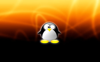 Tux - Cave HD wallpaper