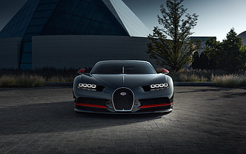Bugatti Chiron CGI Front, bugatti-chiron, bugatti, cars, behance HD wallpaper