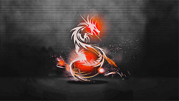Abstract, Background, Fire, Shadow, Dragon HD wallpaper