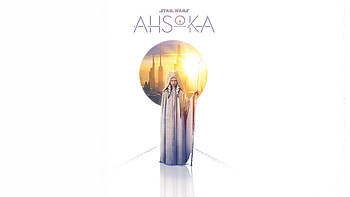 Ahsoka Star Wars Poster White Minimal , ahsoka, star-wars, tv-shows, disney, ahsoka-tano, minimalism, minimalist, white, artist, artwork, digital-art HD wallpaper