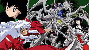 InuYasha 10, Anime character art, Powerful InuYasha pose, Dynamic choice HD wallpaper