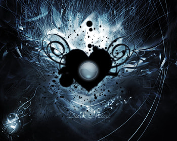 Dark Heart, black, heart, abstract, dark HD wallpaper