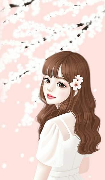 art, art girl, background, beautiful girl, beauty, cartoon, cute art, drawing, Enakei, face, fashion, girl, illu. Cute cartoon girl, Cute girl , Art girl, Cute Girly Cartoon HD phone wallpaper