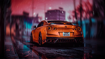 Nissan Gtr Nfs Rear , nissan-gtr, need-for-speed, nissan, cars, artstation HD wallpaper