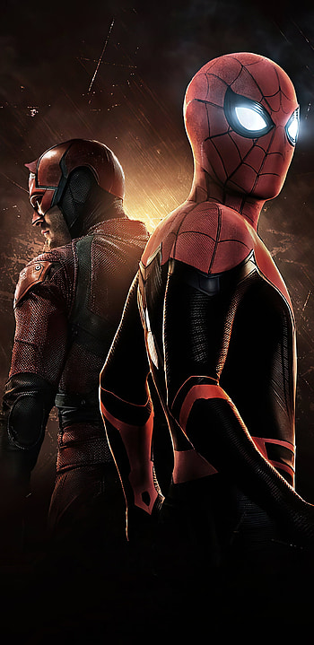 Spider-Man and Daredevil, Samsung Galaxy, Note 9, Superhero HD phone wallpaper