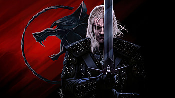 The White Wolf Geralt, witcher, artist, artwork, art, digital-art, tv-shows, artstation HD wallpaper