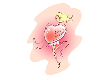 Art, Love, Drawing, , Girl, Heart, Confession HD wallpaper