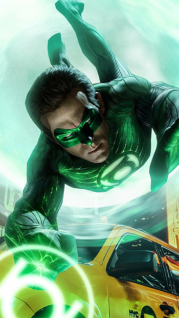 Green Lantern in New York, Ultra , Skyscraper Cityscape, Nighttime HD phone wallpaper
