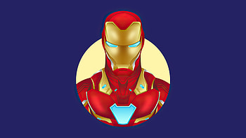 Iron Man Minimalism 2020, iron-man, superheroes, artwork, minimalism HD wallpaper