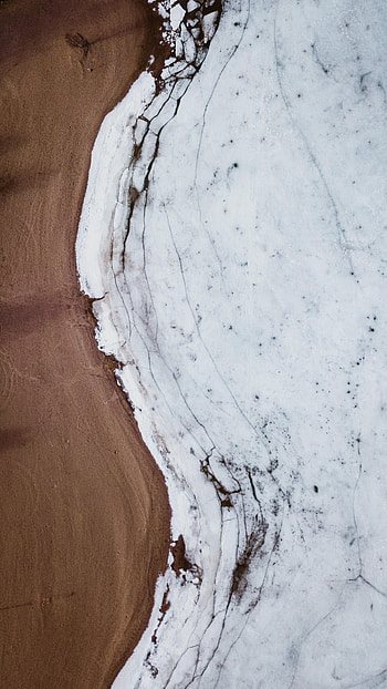 Nature, Ice, Sand, Wavy HD phone wallpaper