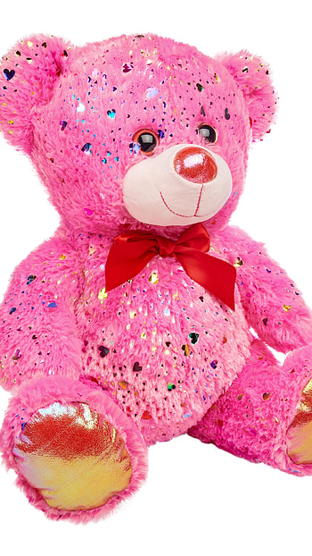 Pink Teddy Bear, Colorful Pink HD phone wallpaper