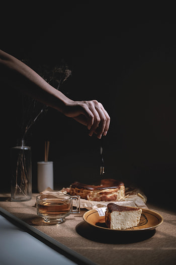 Food, Hand, Tea, Bakery Products, Baking, Pie, Cheesecake HD phone wallpaper