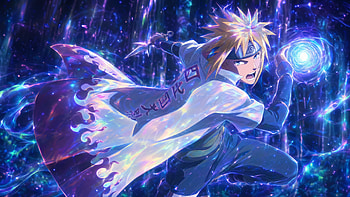 Minato Namikaze — Yellow Flash Rasengan, Anime, Anime Boy, Cloak, Energy Orb HD wallpaper