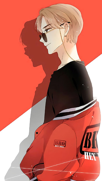 My Angel 04, red, white, anime_boy, black, boy, anime HD phone wallpaper