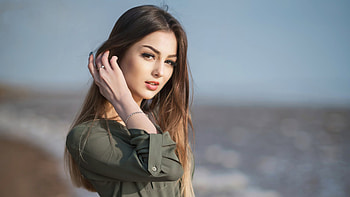 Girl Adjusting Hairs , girls, model HD wallpaper