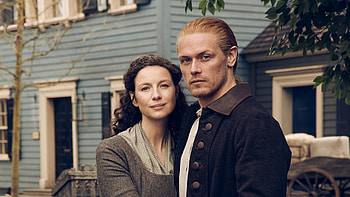 Caitriona Balfe Claire Fraser Jamie Fraser Sam Heughan Outlander HD wallpaper