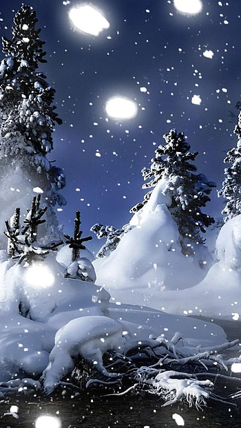 Romantic, snowy love HD phone wallpaper