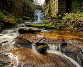 Ramsdale Mill, falls, river, water, mill HD wallpaper