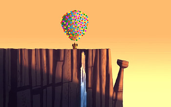 Balloons Artwork, colorful, balloons, artwork HD wallpaper