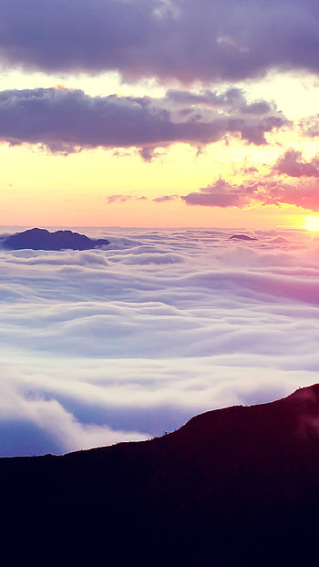 Sunrise horizon clouds scenery 12 , , Clouds HD phone wallpaper