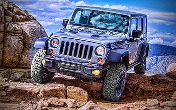 Jeep Wrangler Rubicon, R, offroad, 2021 cars, desert, 2021 Jeep Wrangler, american cars, Jeep HD wallpaper
