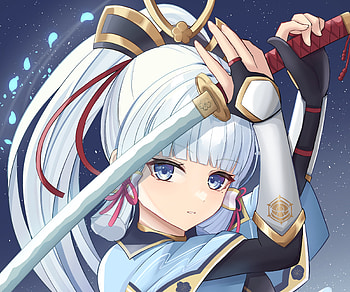 Kamisato Ayaka, Kamisato Ayaka (Genshin Impact), video game, Genshin Impact HD wallpaper