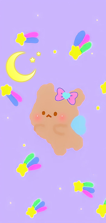 Cute Dog, purple HD phone wallpaper