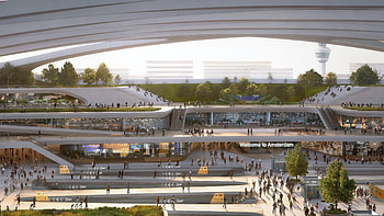 Amsterdam-Schiphol Airport, Hyperloop Frankfurt route, Transportation concept, Aerotelegraph news HD wallpaper
