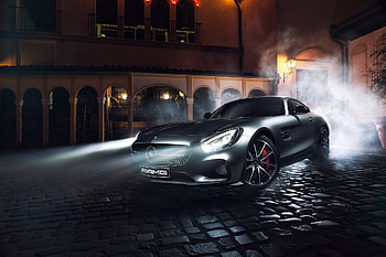 Night, Cars, Side View, Amg, Mercedes-Benz, Gt S HD wallpaper