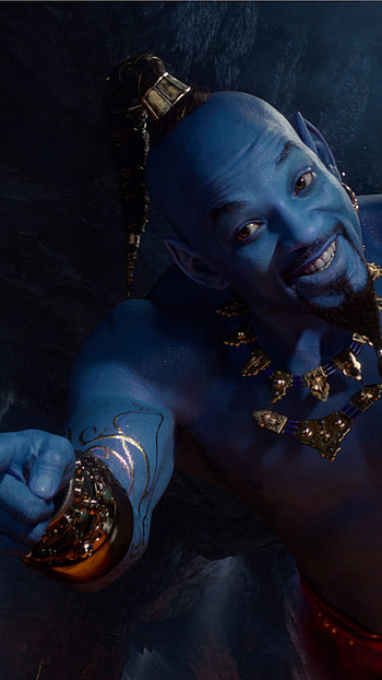 Will Smith, Genie, Aladdin 2019 HD phone wallpaper