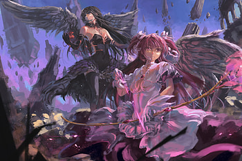 Anime, Puella Magi Madoka Magica, Homura Akemi, Homura Akuma, Madoka Kaname, Ultimate Madoka HD wallpaper
