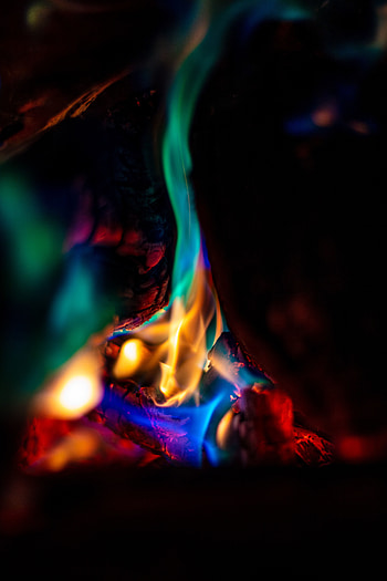 Colorful flame, fire HD phone wallpaper