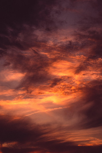 Nature, Sunset, Sky, Clouds, Evening HD phone wallpaper