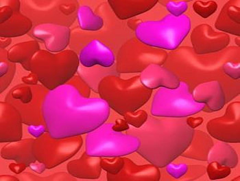 FLOATING HEARTS, hearts, pink, floating, red HD wallpaper
