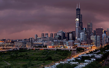Chicago , City skyline, Urban art, Vibrant city life HD wallpaper