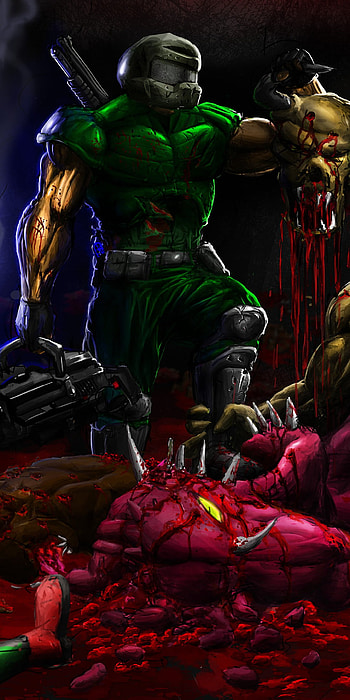 R.I.P Hell's Knight (Portable), Doom, video game HD phone wallpaper