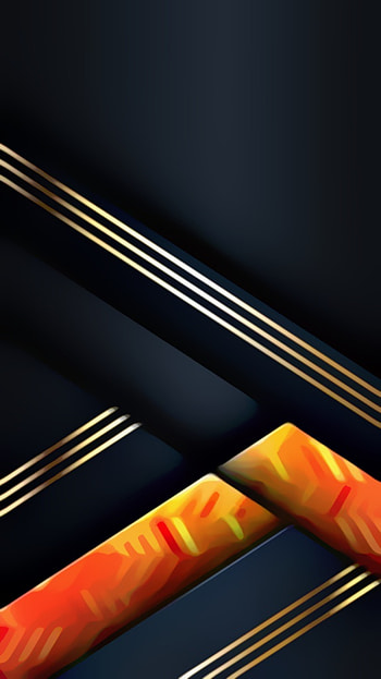 lines, gold, orange, material, texture, design, black, layers, pattern, abstract HD phone wallpaper