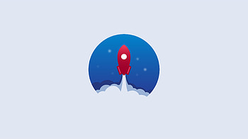 Rocket Minimalist , rocket, minimalism, minimalist, artist, artwork, digital-art HD wallpaper