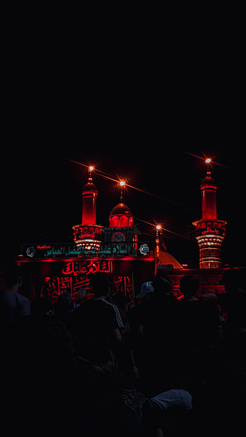 ابا الفضل العباس ع, sky, magenta, shrine HD phone wallpaper